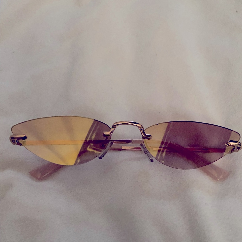 Aldo Rose Gold Cat Eyed Sunglasses. Preowned, may have imperfections.